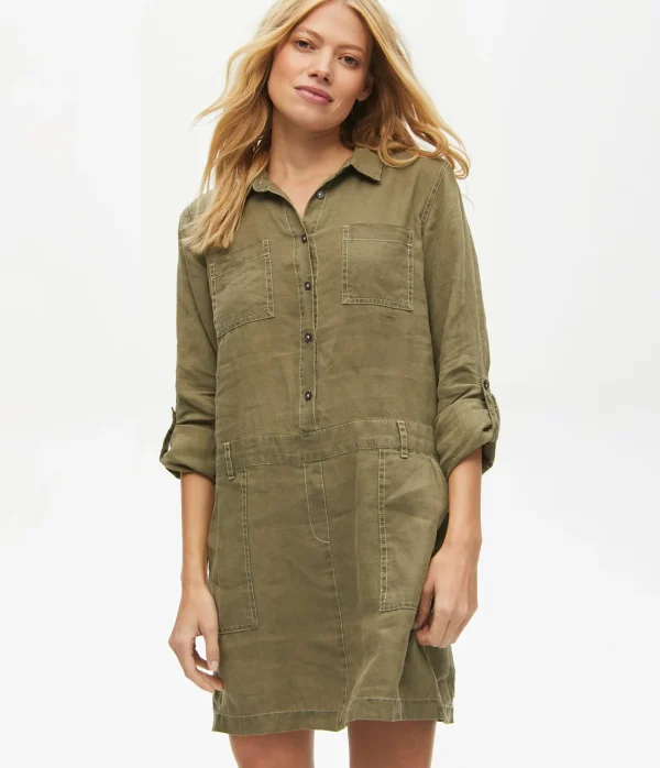 Michael Stars Pilar Linen Shirt Dress- Dresses | Mini Dresses