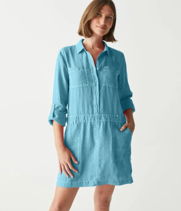 Michael Stars Pilar Linen Shirt Dress- Dresses | Mini Dresses