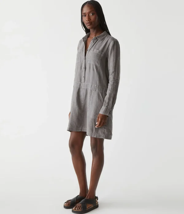 Michael Stars Pilar Linen Shirt Dress- Dresses | Mini Dresses
