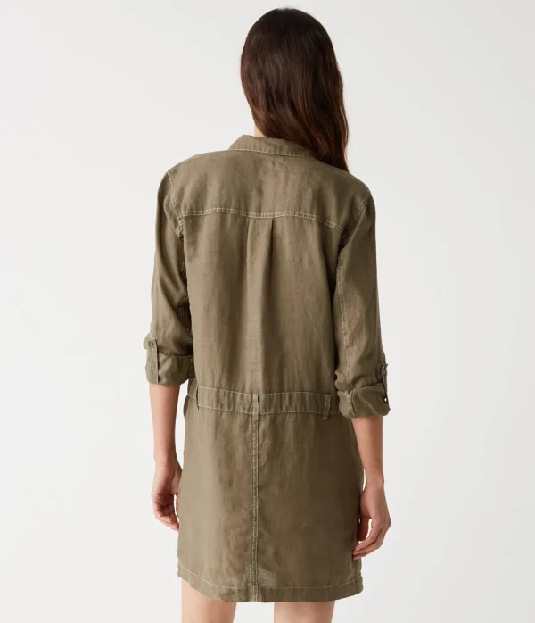 Michael Stars Pilar Linen Shirt Dress- Dresses | Mini Dresses