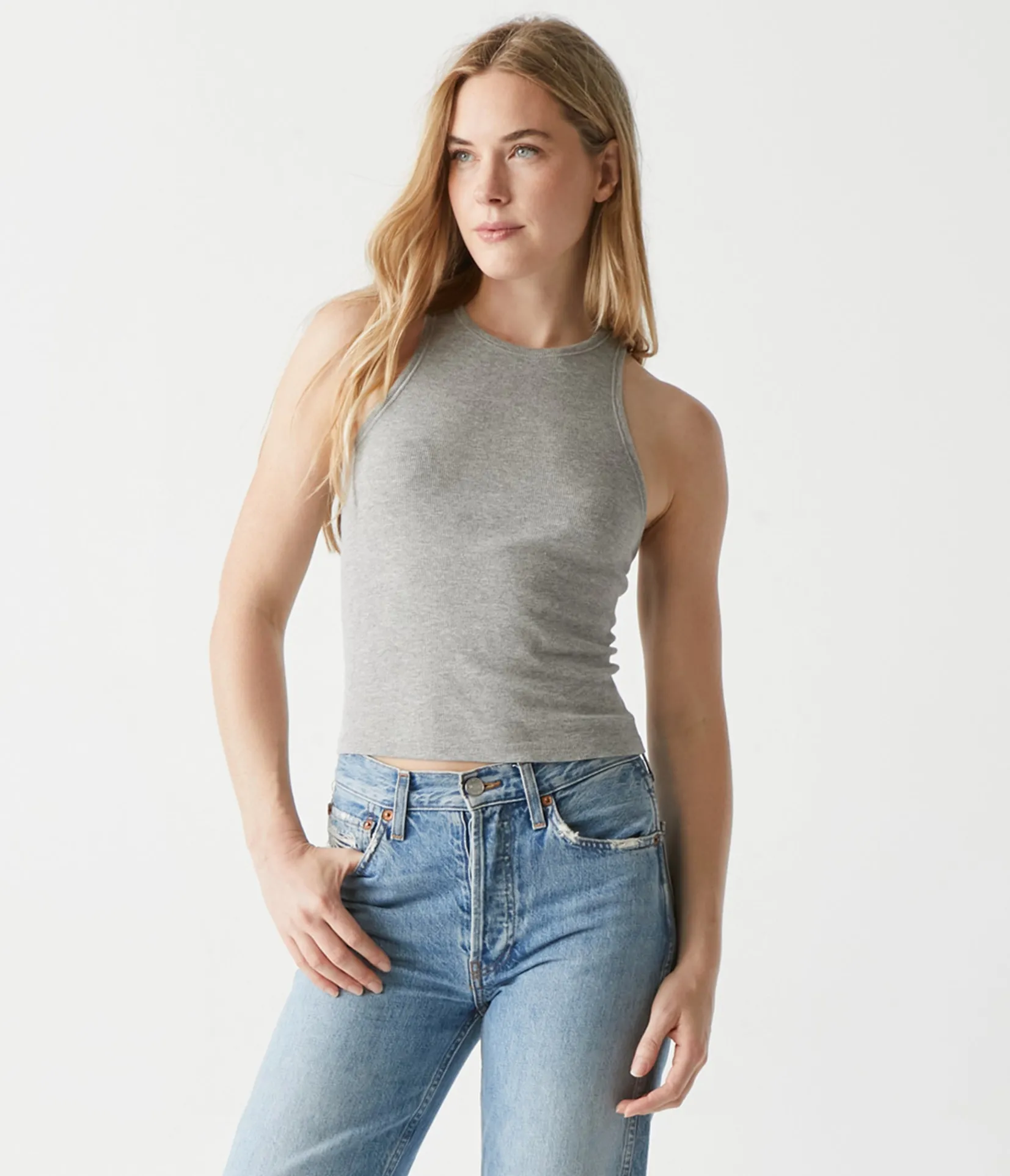 pina_ribbed_halter_tank_11.webp Michael Stars Pina Ribbed Halter Tank- Tank Tops | Ultra Rib T-Shirts