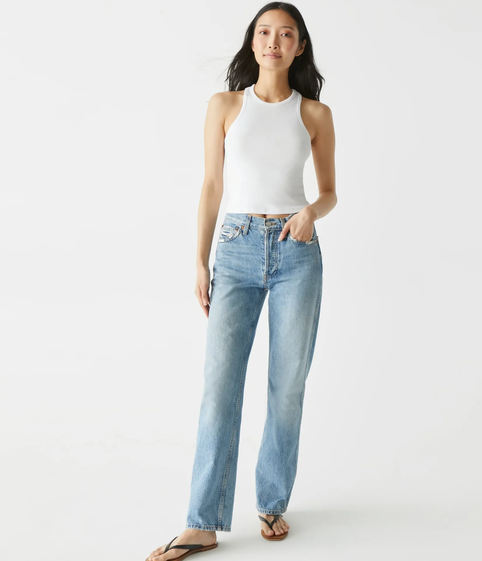 pina_ribbed_halter_tank_2.webp Michael Stars Pina Ribbed Halter Tank- Tank Tops | Ultra Rib T-Shirts