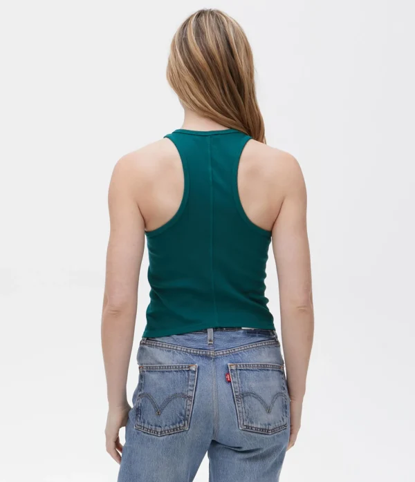 Michael Stars Pina Ribbed Halter Tank- Tank Tops | Ultra Rib T-Shirts