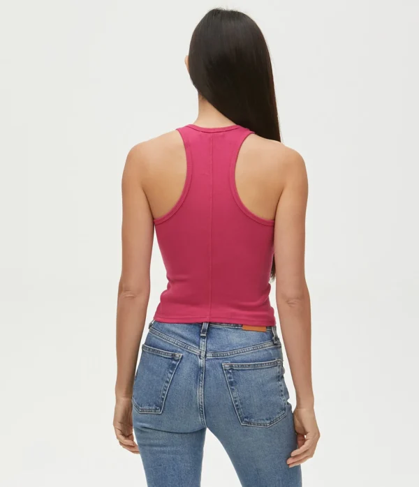 Michael Stars Pina Ribbed Halter Tank- Tank Tops | Ultra Rib T-Shirts