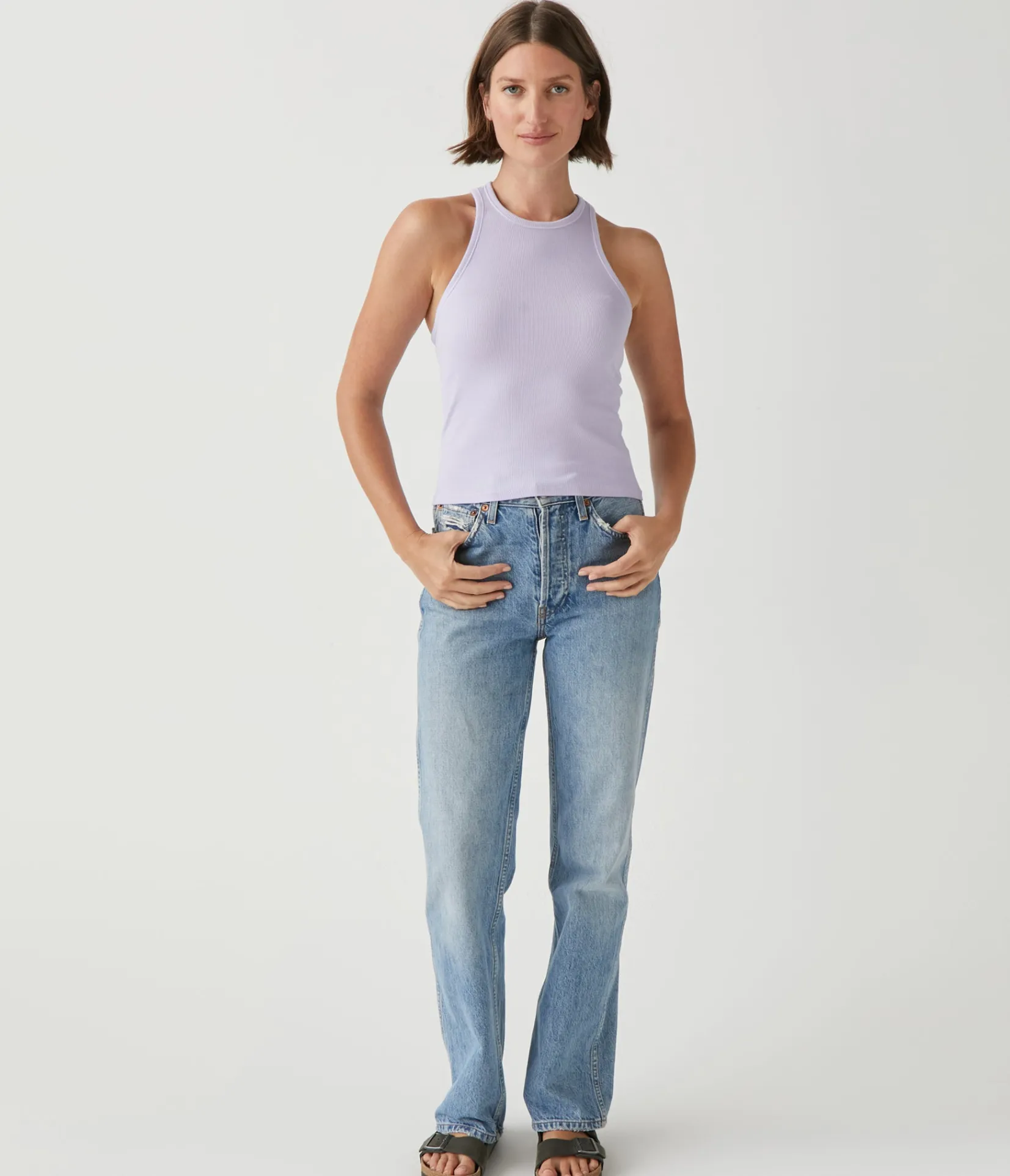 pina_ribbed_halter_tank_44.webp Michael Stars Pina Ribbed Halter Tank- Tank Tops | Ultra Rib T-Shirts