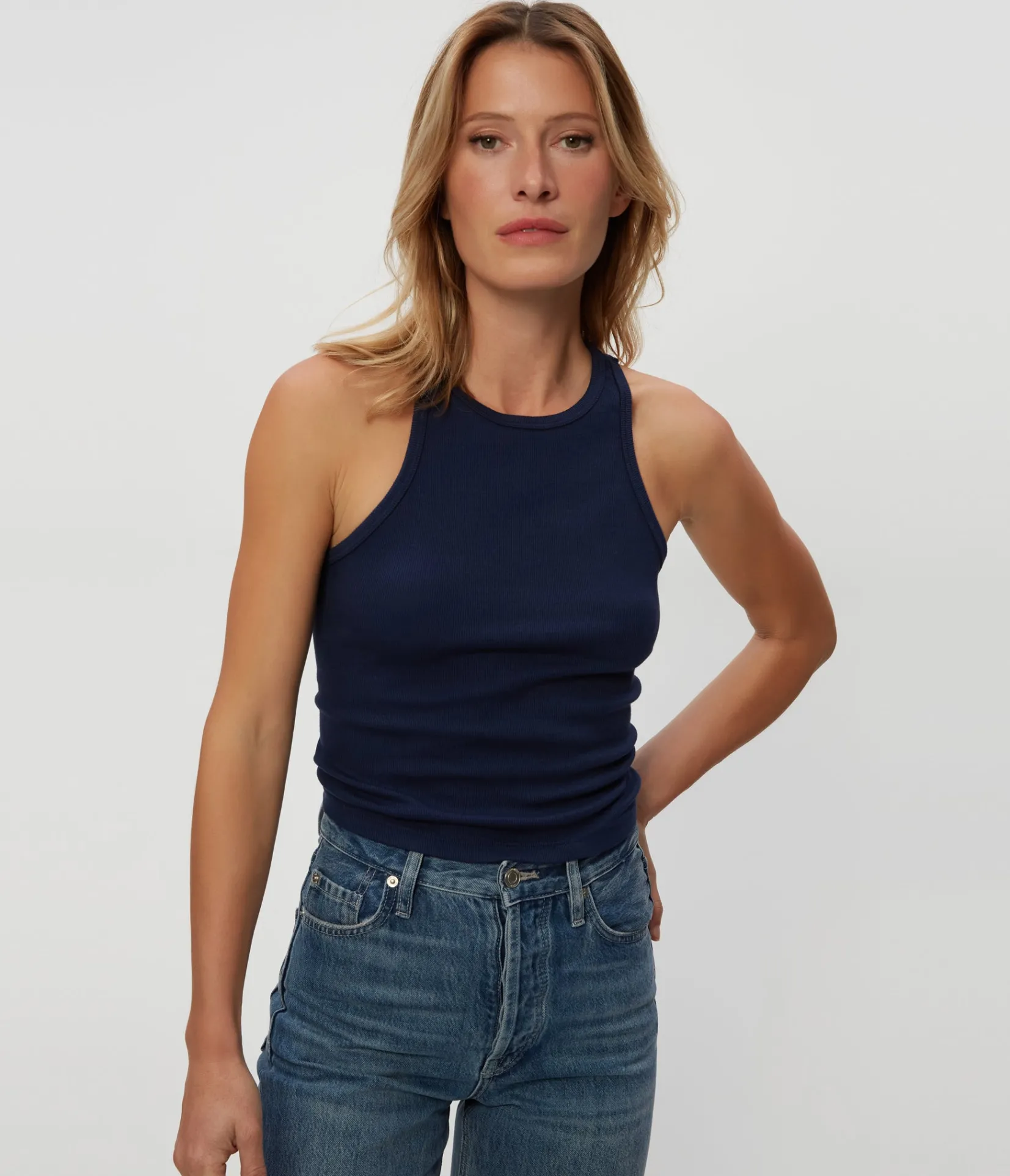 pina_ribbed_halter_tank_5.webp Michael Stars Pina Ribbed Halter Tank- Tank Tops | Ultra Rib T-Shirts