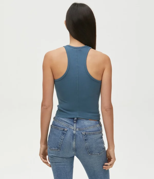 Michael Stars Pina Ribbed Halter Tank- Tank Tops | Ultra Rib T-Shirts
