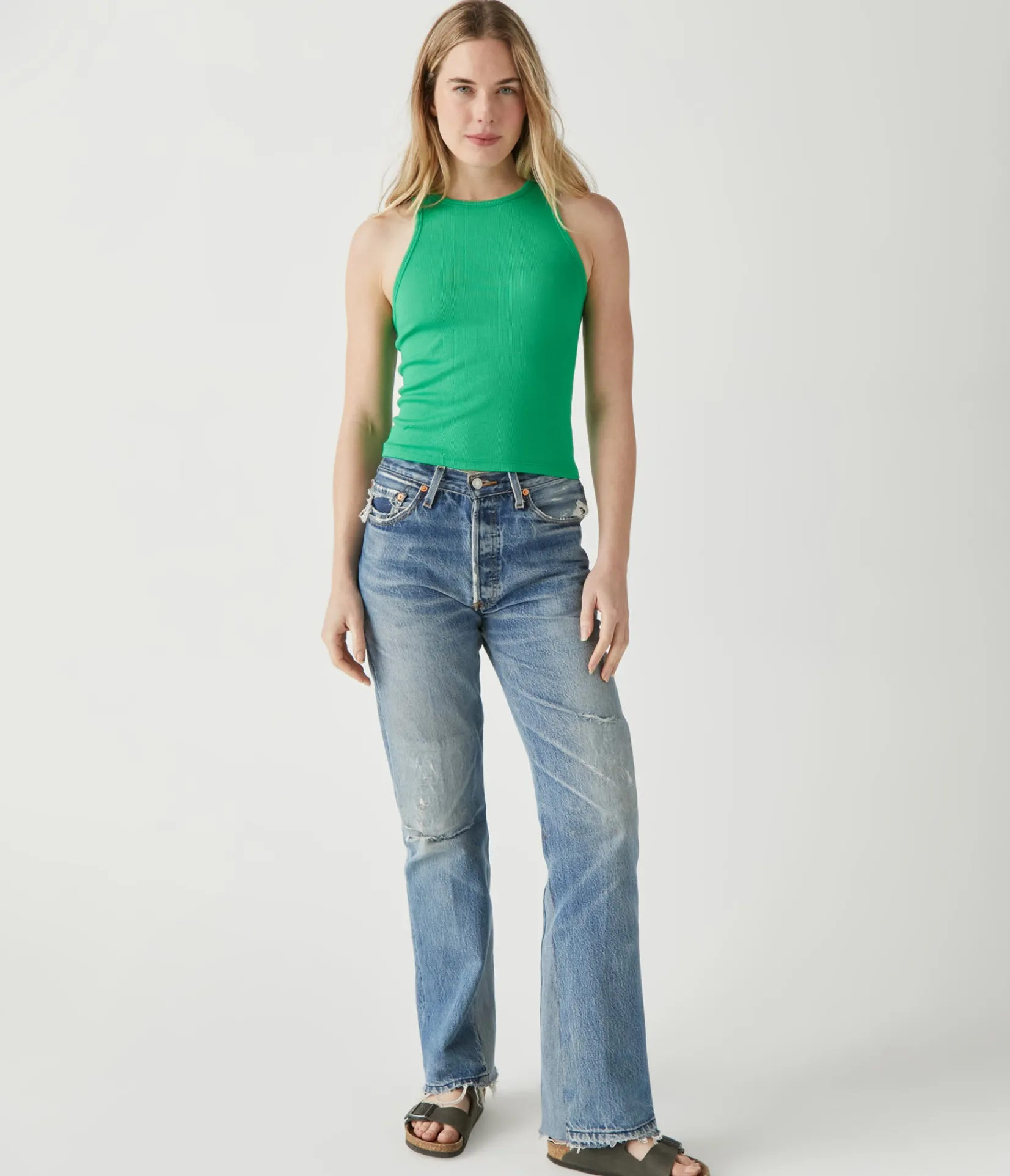 pina_ribbed_halter_tank_55.webp Michael Stars Pina Ribbed Halter Tank- Tank Tops | Ultra Rib T-Shirts