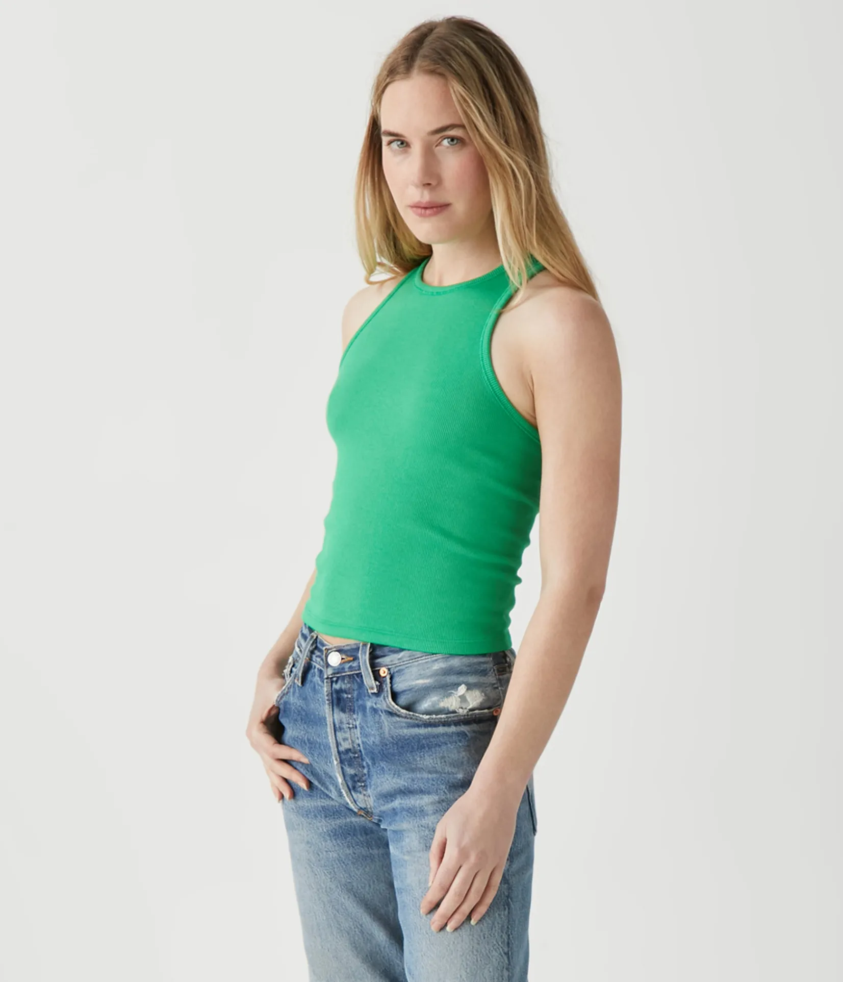 pina_ribbed_halter_tank_56.webp Michael Stars Pina Ribbed Halter Tank- Tank Tops | Ultra Rib T-Shirts