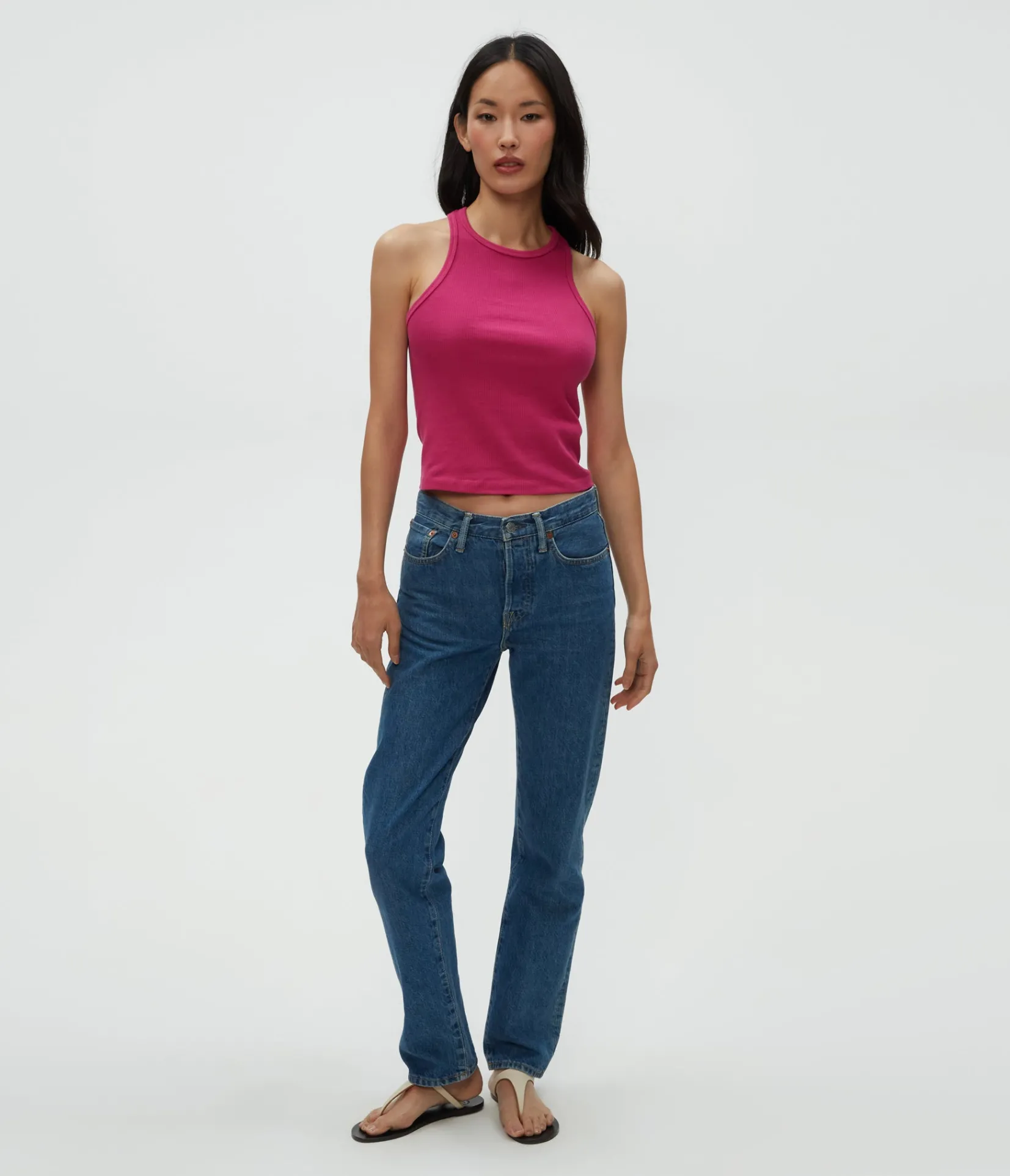 pina_ribbed_halter_tank_79.webp Michael Stars Pina Ribbed Halter Tank- Tank Tops | Ultra Rib T-Shirts