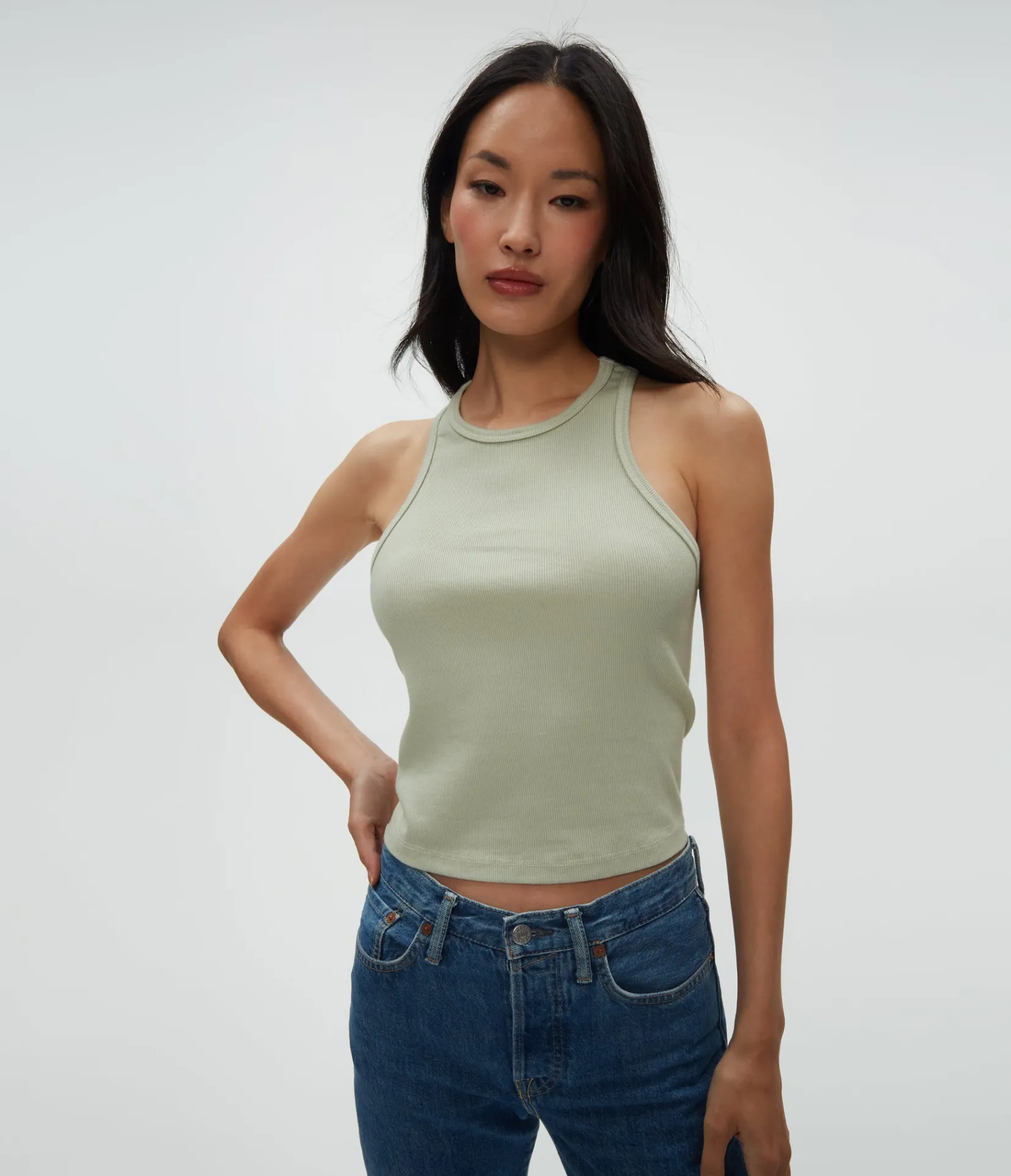 pina_ribbed_halter_tank_82.webp Michael Stars Pina Ribbed Halter Tank- Tank Tops | Ultra Rib T-Shirts