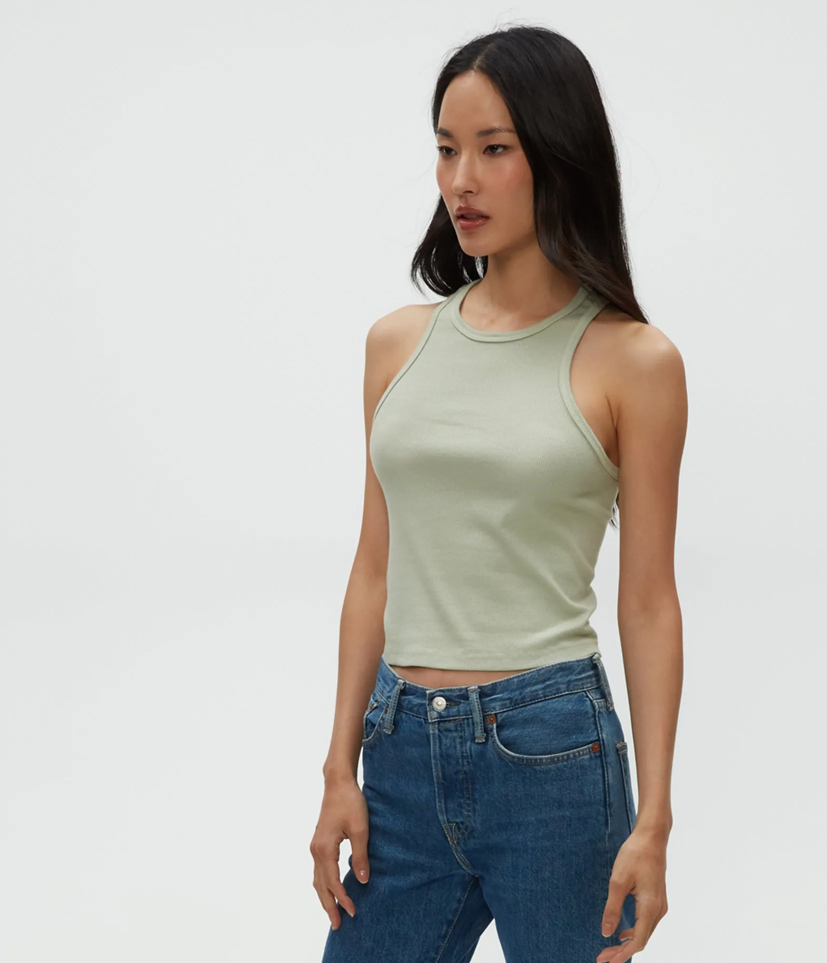 pina_ribbed_halter_tank_84.webp Michael Stars Pina Ribbed Halter Tank- Tank Tops | Ultra Rib T-Shirts