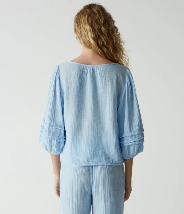 Michael Stars Pruitt Balloon Sleeve Top- Tops, Blouses & Shirts