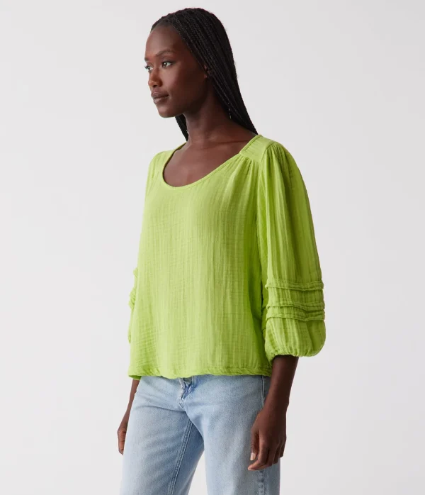 Michael Stars Pruitt Balloon Sleeve Top- Tops, Blouses & Shirts