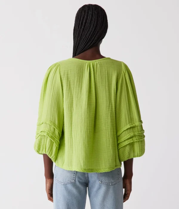 Michael Stars Pruitt Balloon Sleeve Top- Tops, Blouses & Shirts