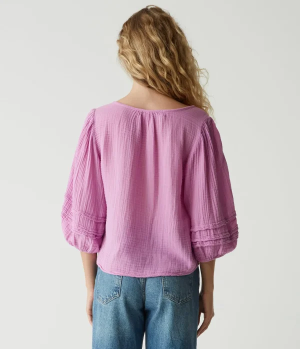Michael Stars Pruitt Balloon Sleeve Top- Tops, Blouses & Shirts