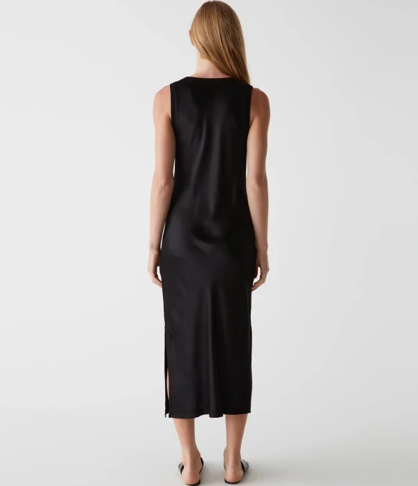 Michael Stars Randi Satin Midi Dress- Dresses | Midi Dresses