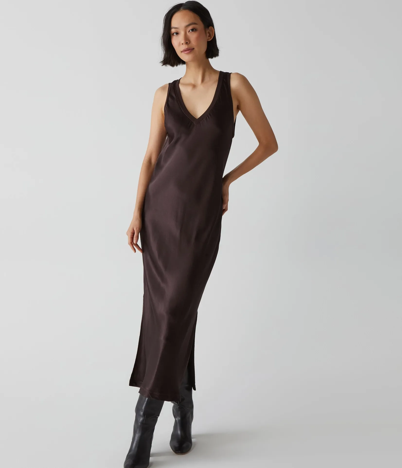 randi_satin_midi_dress_36.webp Michael Stars Randi Satin Midi Dress- Dresses | Midi Dresses