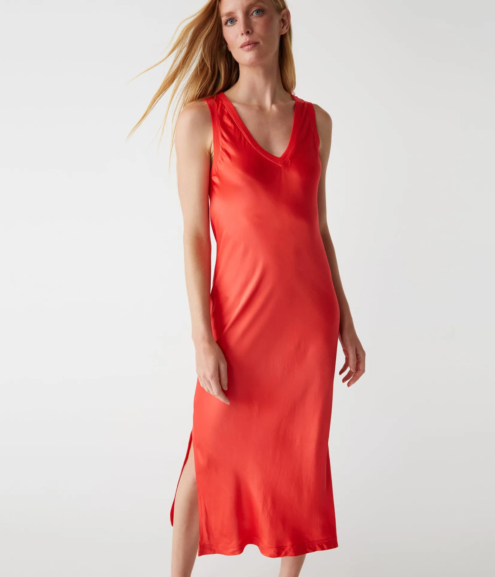 randi_satin_midi_dress_4.webp Michael Stars Randi Satin Midi Dress- Dresses | Midi Dresses