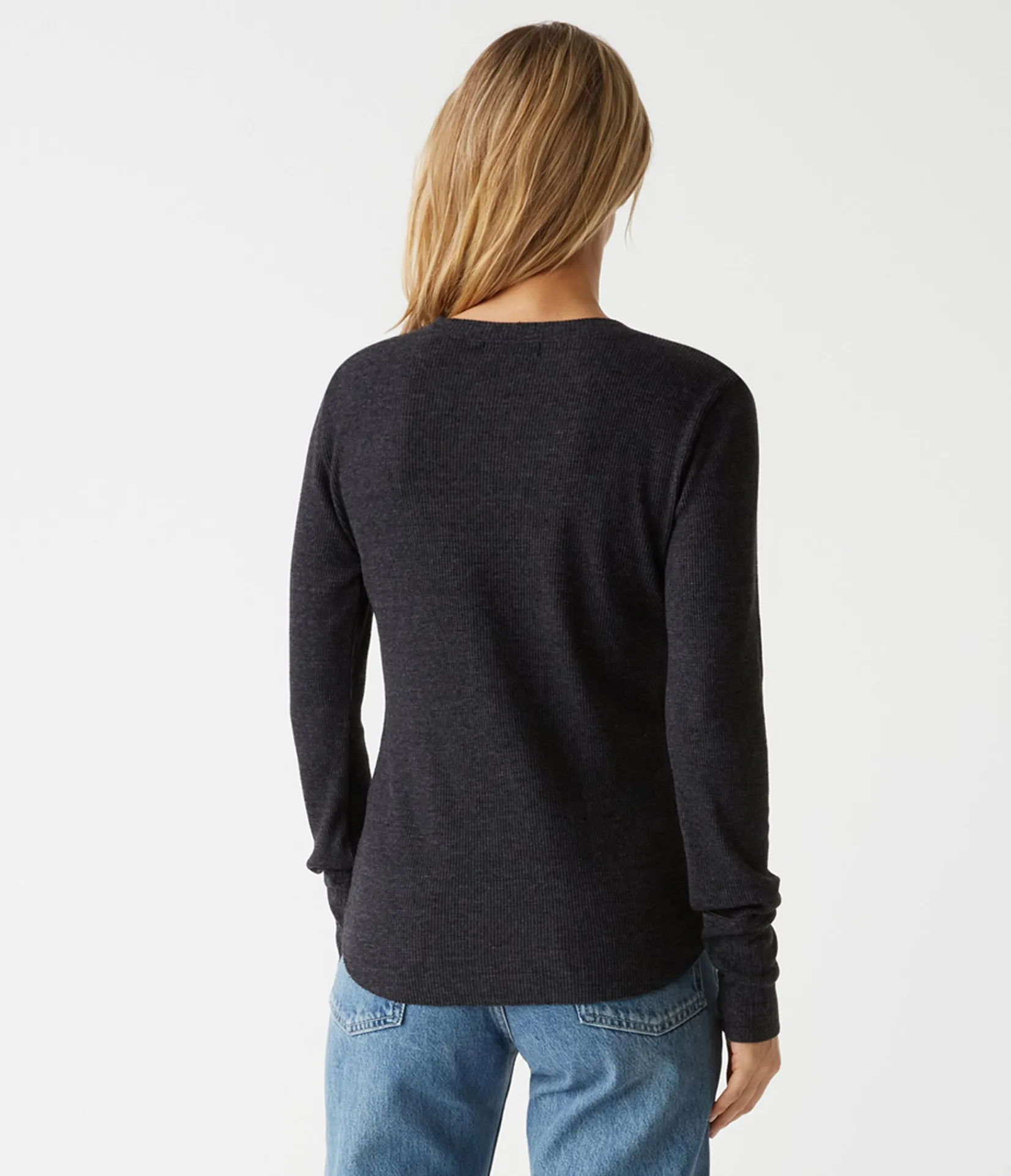 regan_thermal_henley_tee_11.webp Michael Stars Regan Thermal Henley Tee- T-Shirts | Loungewear