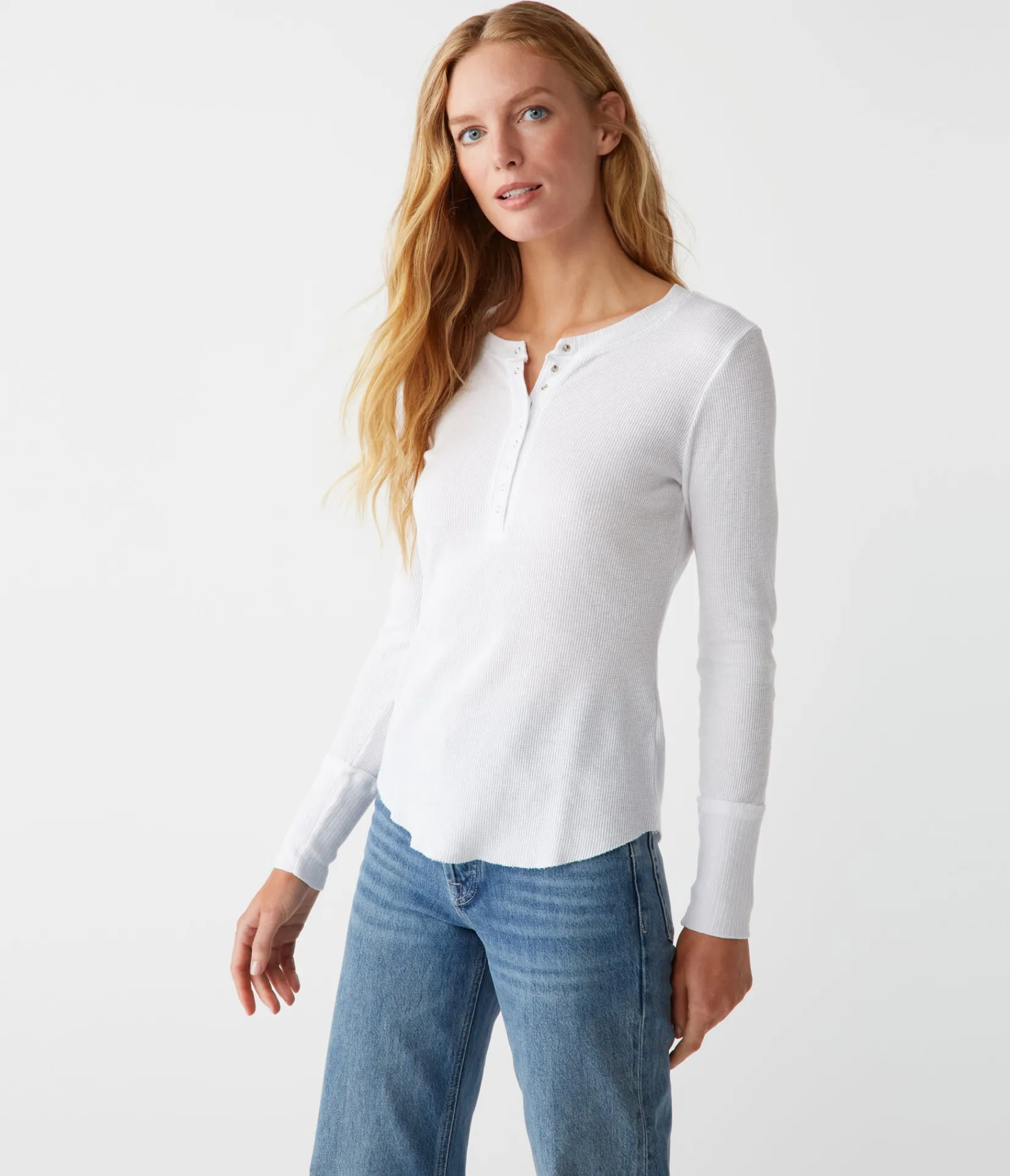 regan_thermal_henley_tee_13.webp Michael Stars Regan Thermal Henley Tee- T-Shirts | Loungewear