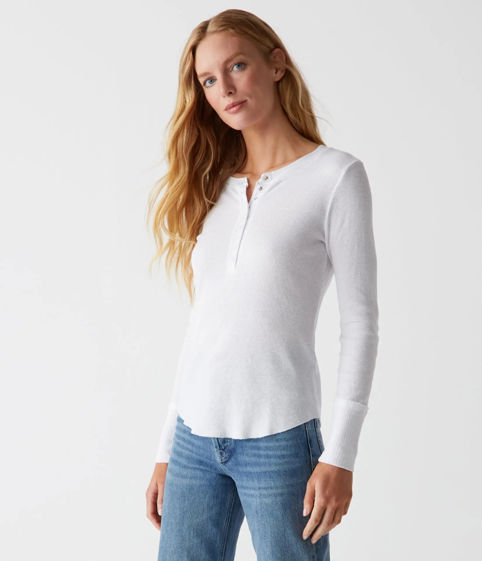 regan_thermal_henley_tee_15.webp Michael Stars Regan Thermal Henley Tee- T-Shirts | Loungewear