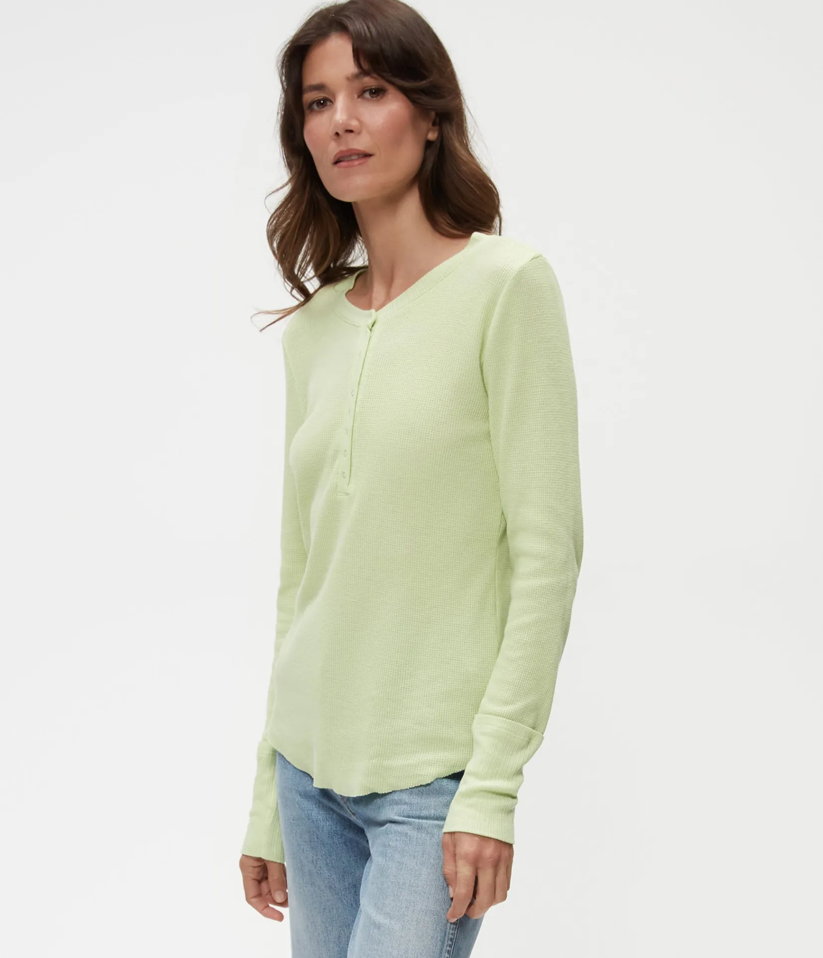 regan_thermal_henley_tee_19.webp Michael Stars Regan Thermal Henley Tee- T-Shirts | Loungewear