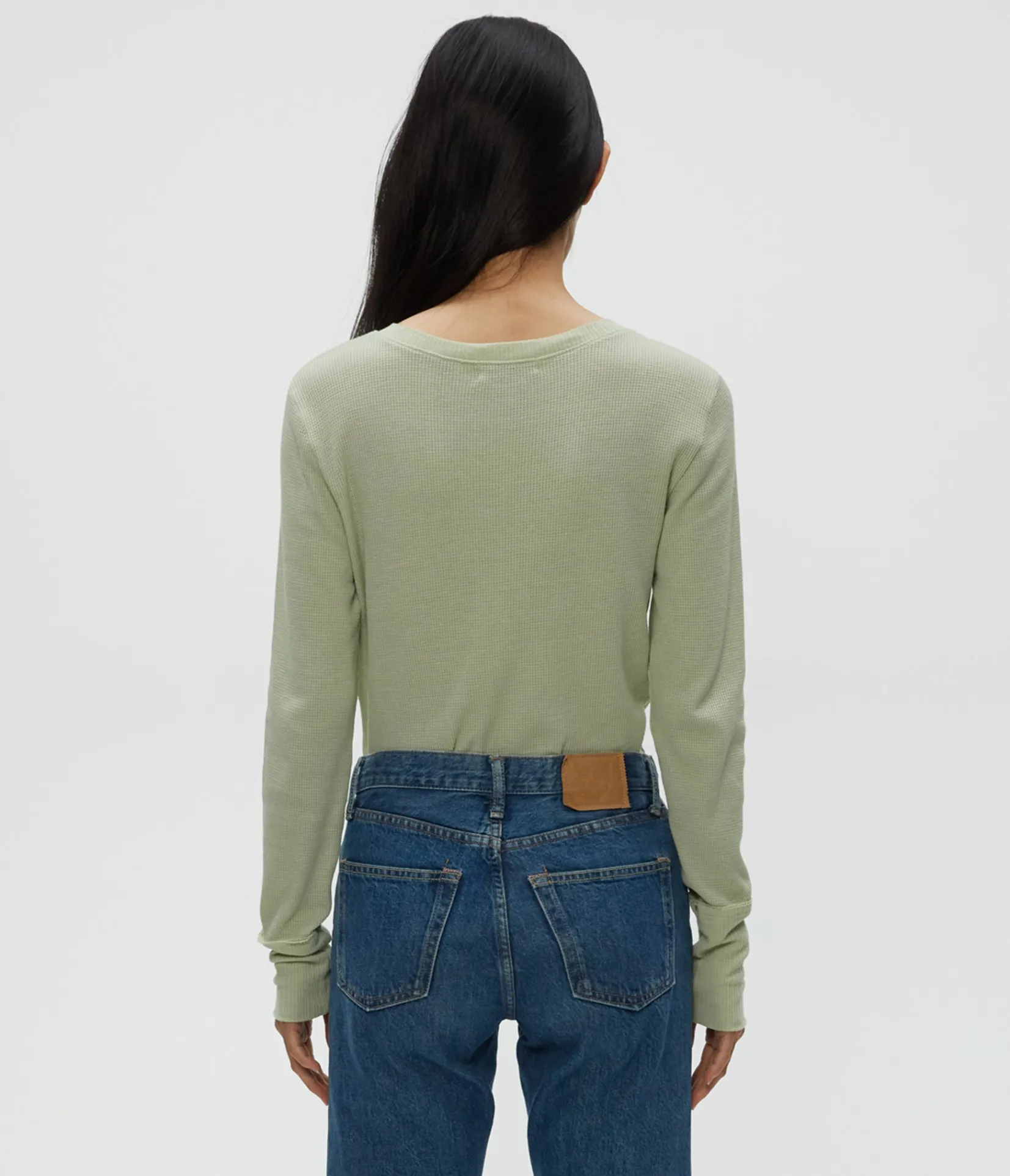regan_thermal_henley_tee_3.webp Michael Stars Regan Thermal Henley Tee- T-Shirts | Loungewear