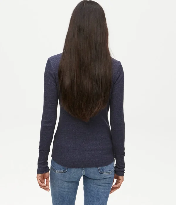 Michael Stars Regan Thermal Henley Tee- T-Shirts | Loungewear