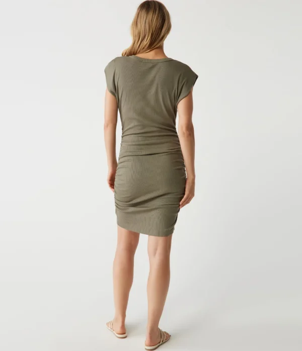 Michael Stars Ricci Power Shoulder Dress- Dresses | Mini Dresses