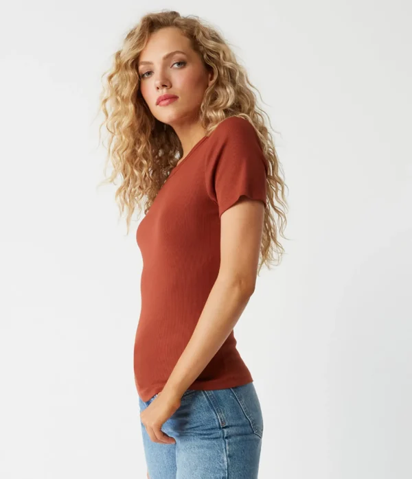 Michael Stars Rico Crew Neck Tee- T-Shirts | Ultra Rib T-Shirts