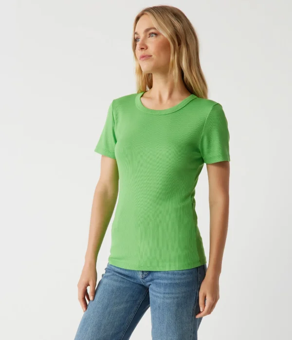 Michael Stars Rico Crew Neck Tee- T-Shirts | Ultra Rib T-Shirts