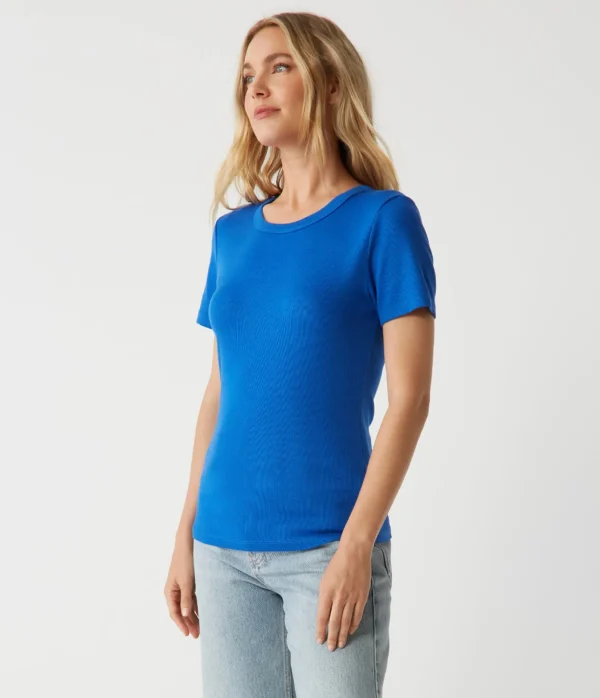 Michael Stars Rico Crew Neck Tee- T-Shirts | Ultra Rib T-Shirts