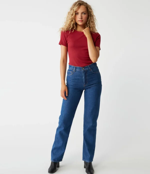 Michael Stars Rico Crew Neck Tee- T-Shirts | Ultra Rib T-Shirts
