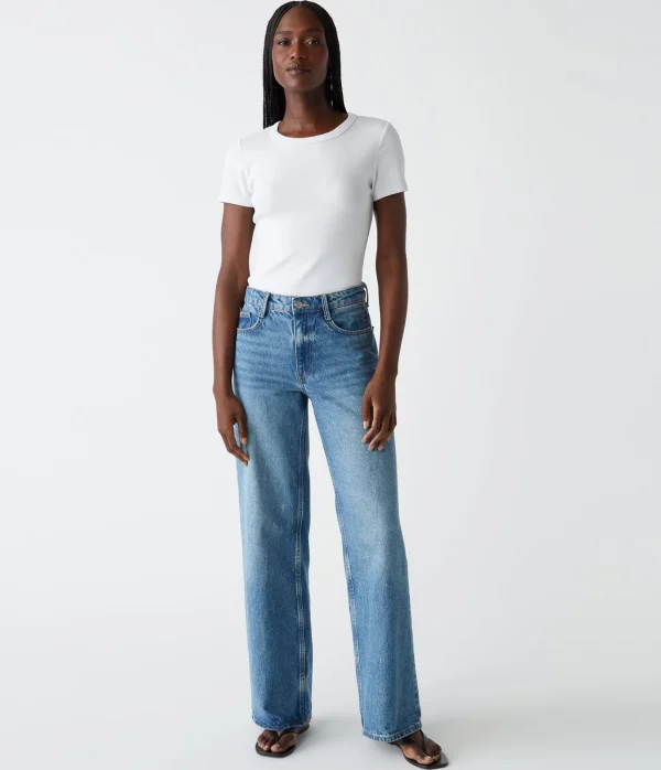 Michael Stars Rico Crew Neck Tee- T-Shirts | Ultra Rib T-Shirts