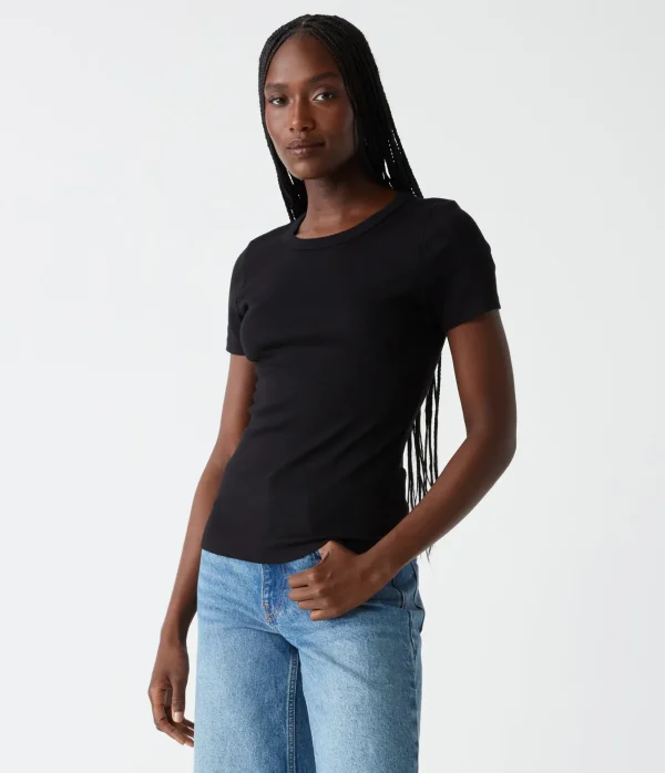 Michael Stars Rico Crew Neck Tee- T-Shirts | Ultra Rib T-Shirts