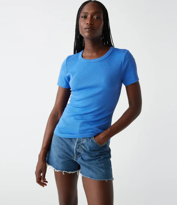 Michael Stars Rico Crew Neck Tee- T-Shirts | Ultra Rib T-Shirts