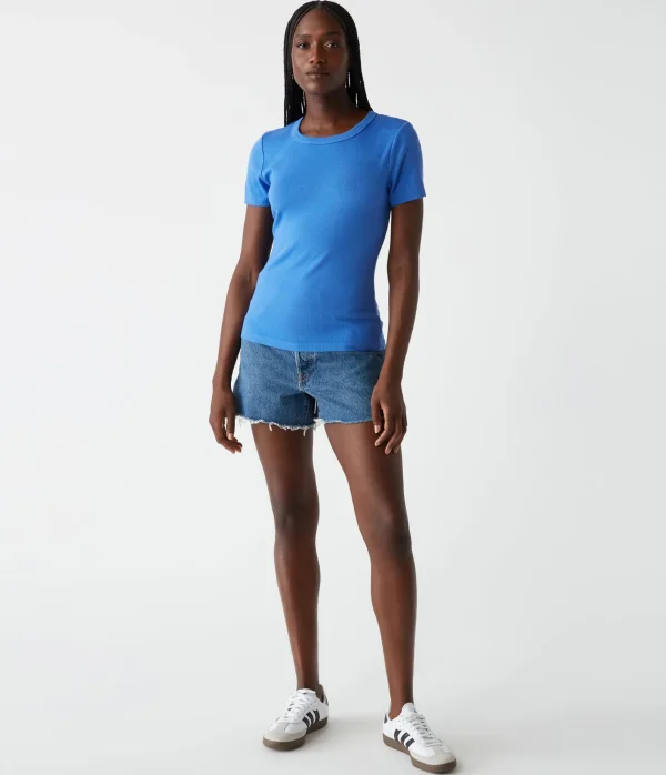 Michael Stars Rico Crew Neck Tee- T-Shirts | Ultra Rib T-Shirts