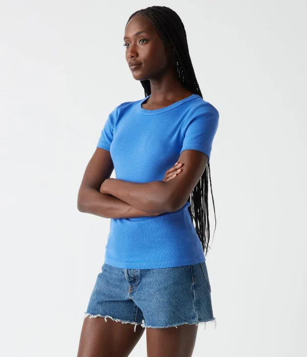 Michael Stars Rico Crew Neck Tee- T-Shirts | Ultra Rib T-Shirts