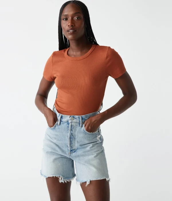 Michael Stars Rico Crew Neck Tee- T-Shirts | Ultra Rib T-Shirts