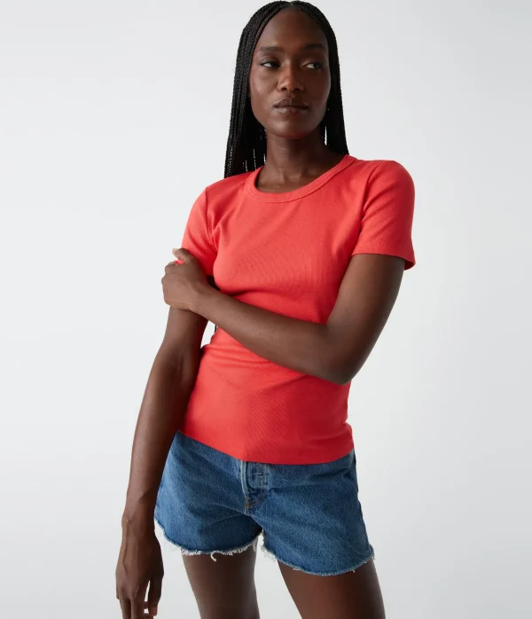 Michael Stars Rico Crew Neck Tee- T-Shirts | Ultra Rib T-Shirts