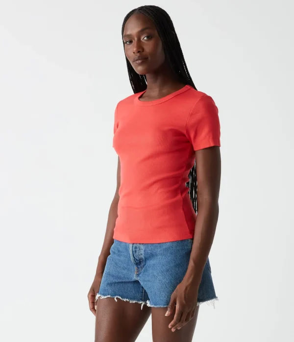 Michael Stars Rico Crew Neck Tee- T-Shirts | Ultra Rib T-Shirts
