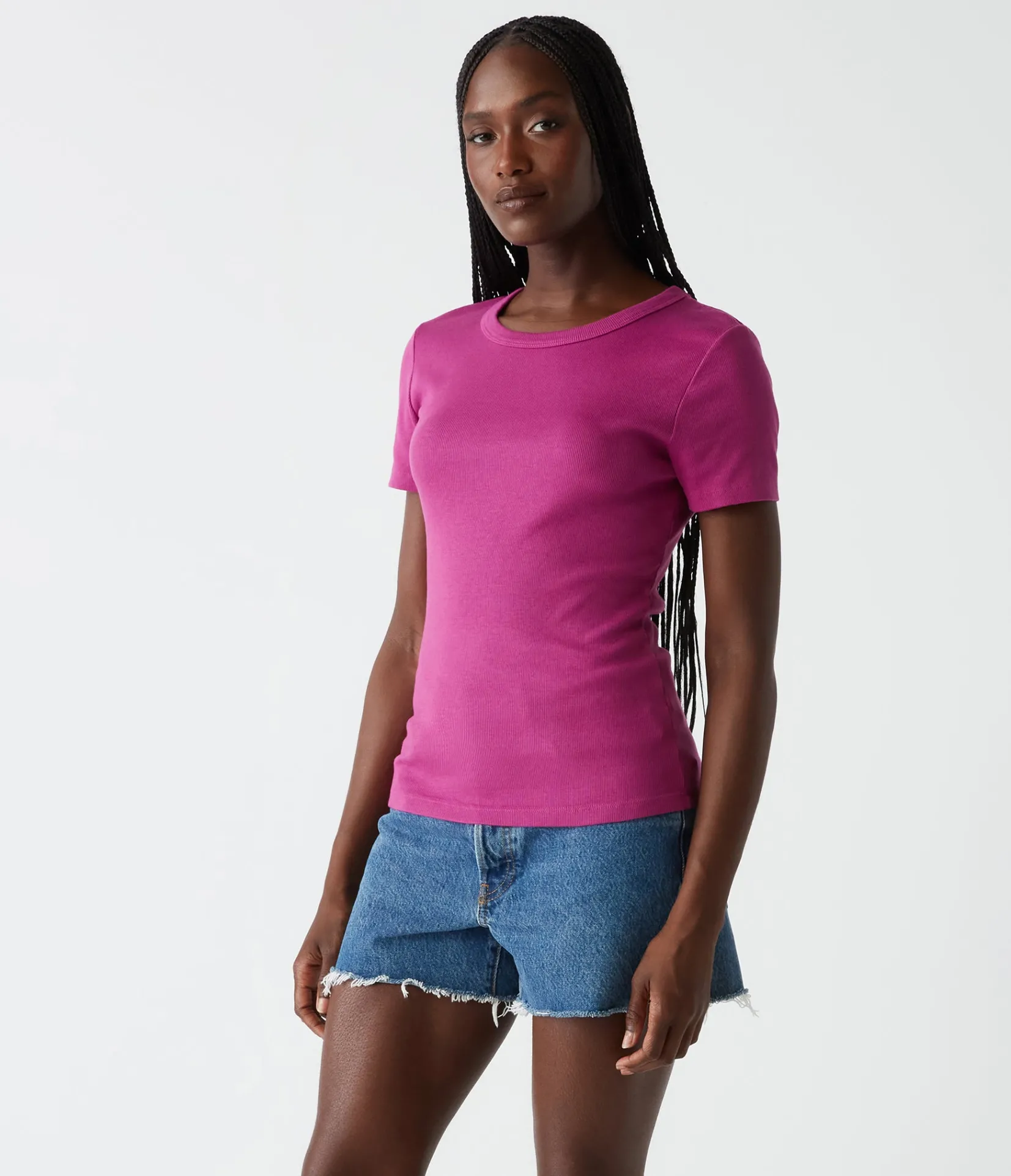 rico_crew_neck_tee_78.webp Michael Stars Rico Crew Neck Tee- T-Shirts | Ultra Rib T-Shirts