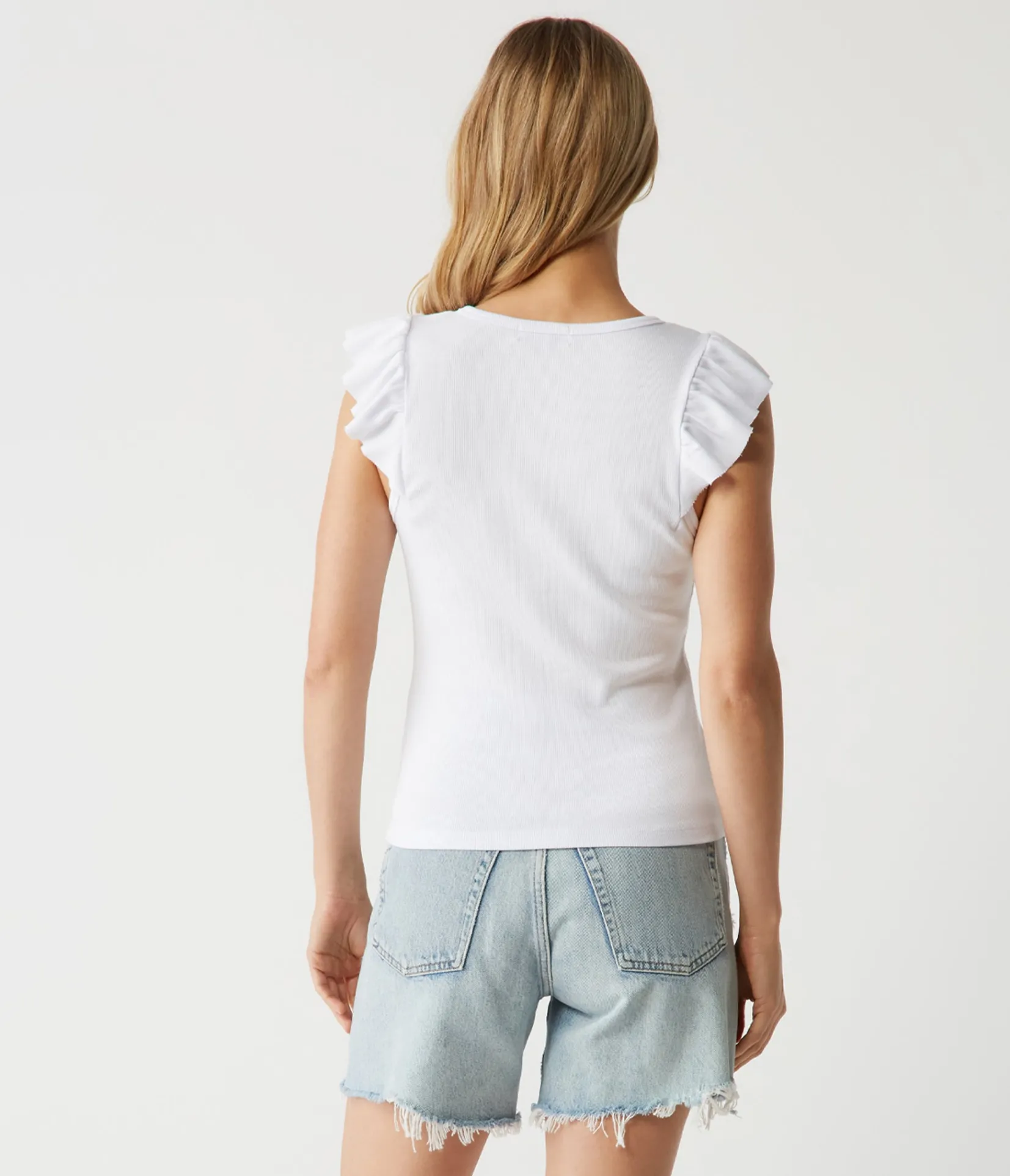 rina_flutter_sleeve_top_7.webp Michael Stars Rina Flutter Sleeve Top- T-Shirts | Tank Tops