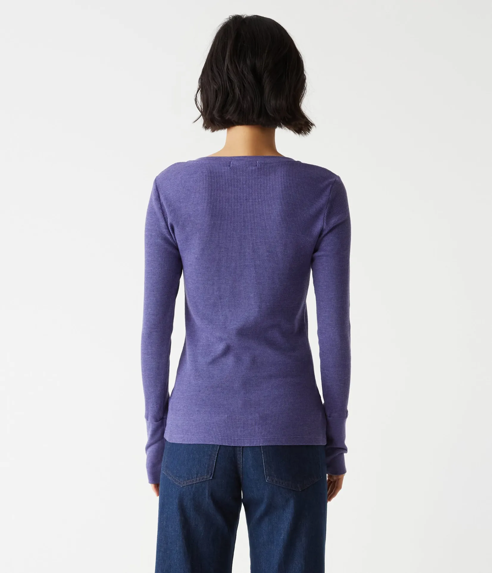 romeo_thermal_vneck_tee_15.webp Michael Stars Romeo Thermal V-Neck Tee- T-Shirts | Loungewear