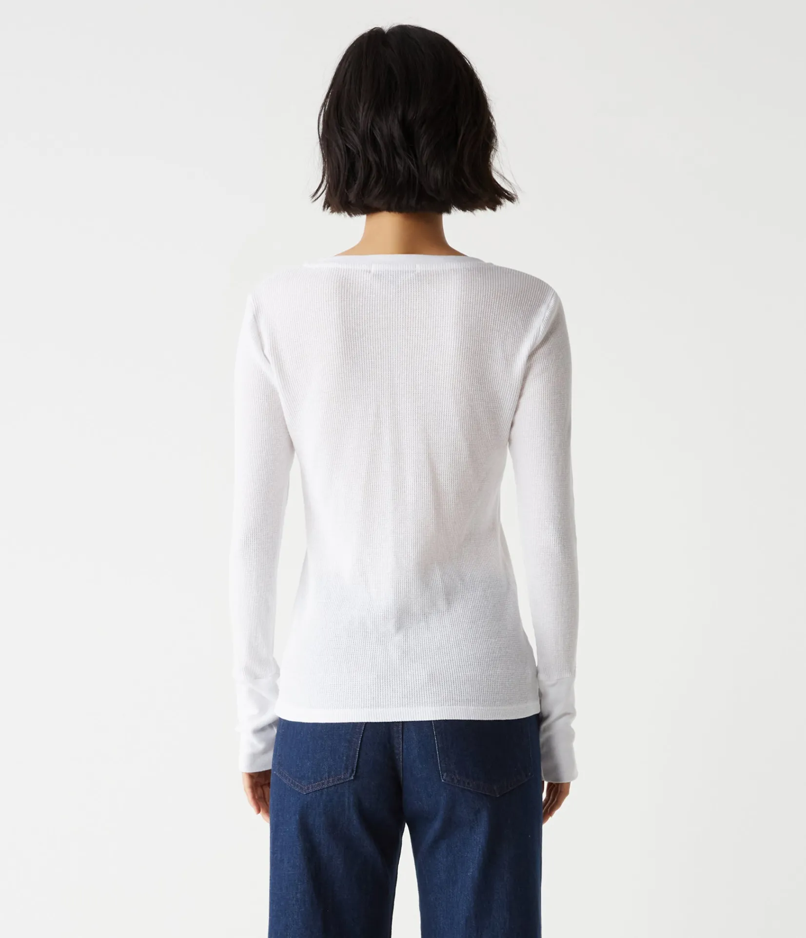 romeo_thermal_vneck_tee_19.webp Michael Stars Romeo Thermal V-Neck Tee- T-Shirts | Loungewear