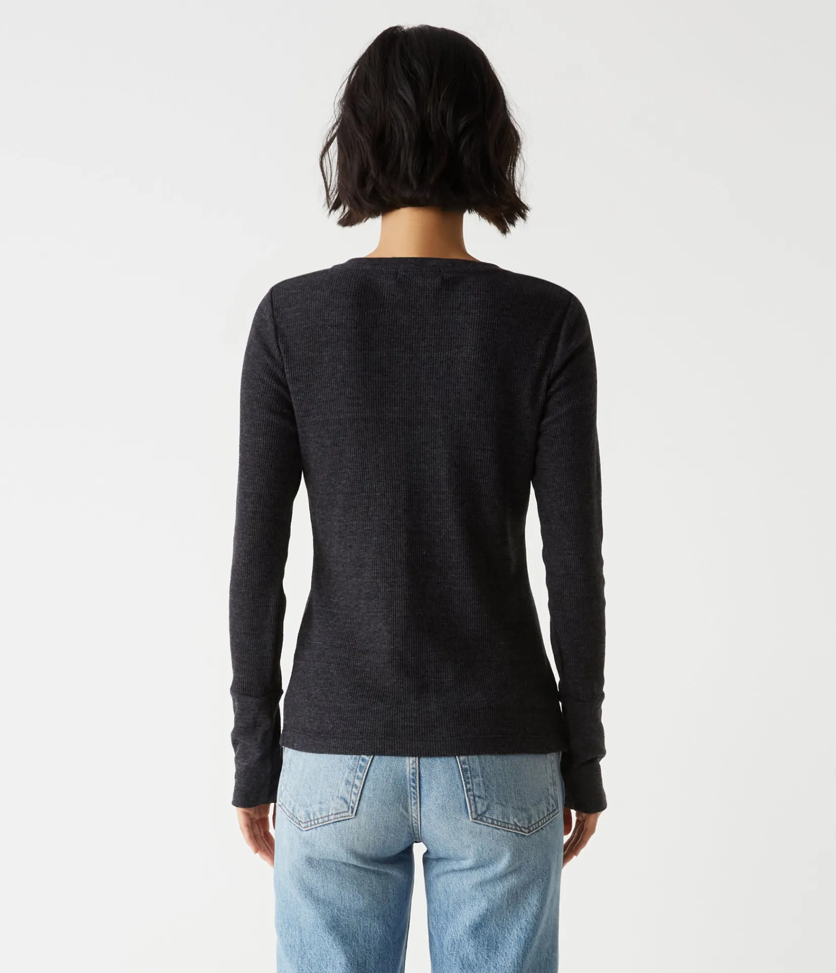 romeo_thermal_vneck_tee_23.webp Michael Stars Romeo Thermal V-Neck Tee- T-Shirts | Loungewear
