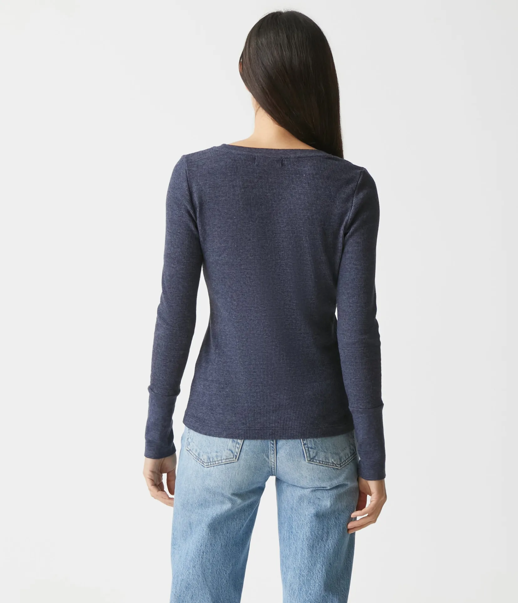 romeo_thermal_vneck_tee_27.webp Michael Stars Romeo Thermal V-Neck Tee- T-Shirts | Loungewear