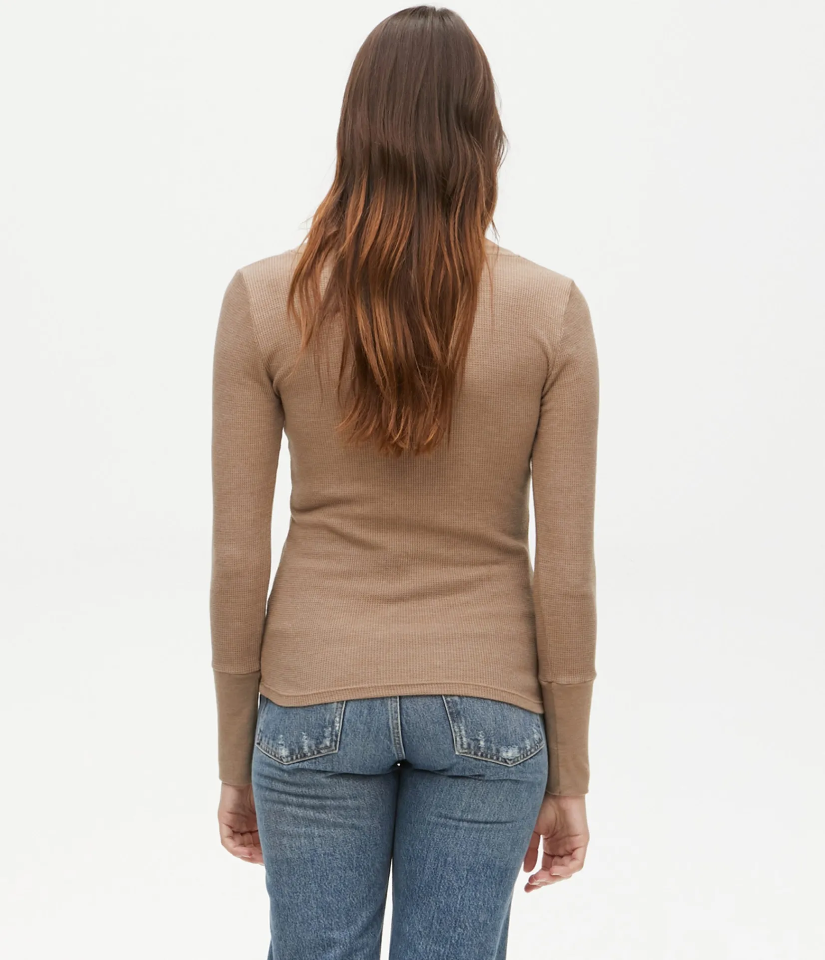 romeo_thermal_vneck_tee_30.webp Michael Stars Romeo Thermal V-Neck Tee- T-Shirts | Loungewear