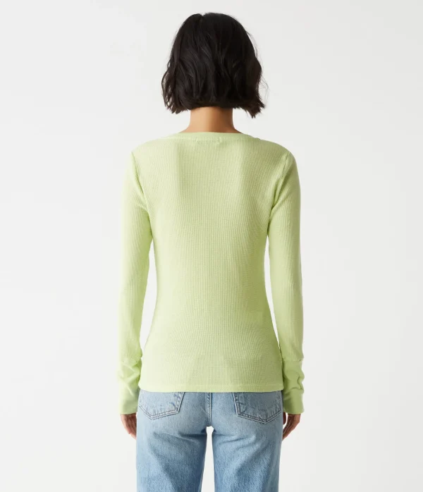 Michael Stars Romeo Thermal V-Neck Tee- T-Shirts | Loungewear